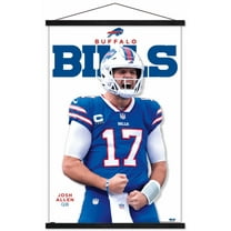 NFL Buffalo Bills - Josh Allen Feature Series 23 Wall Poster with Magnetic Frame, 22.375" x 34"