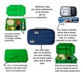 thumbnail image 6 of Go Green Lunch Box Set • 5 Compartment Leak-Proof Lunch Box • Insulated Carrying Bag • Beverage Bottle • Gel Freezer Pack (Packman), 6 of 6