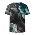 thumbnail image 4 of Summer Savings! TAGOLD Womens Plus Size Summer Tops,Womens Plus Size Tops,Fashion Women's Summer V-Neck Short Sleeve Print Casual T-shirt Blouse Gray M, 4 of 4