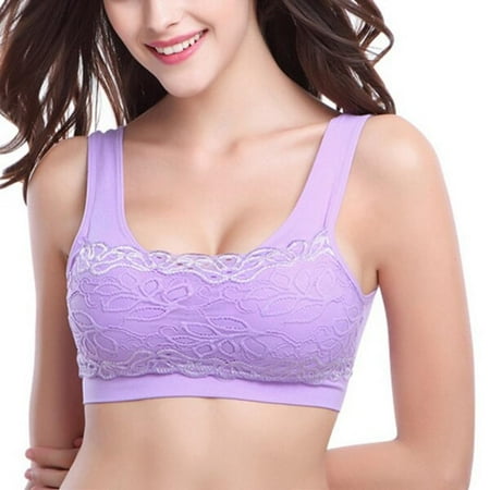 

Oaktree Sport Bra Top Underwear Yoga Fitness Lace Floral Tank Female Bra Push Up Cotton Solid Bra
