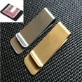 thumbnail image 3 of Flmtop Stainless Steel Brass Banknote Holder Credit Card ID Cash Wallet Money Clips, 3 of 10