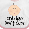 thumbnail image 4 of Inktastic Crib Hair Dont Care Funny Baby Clothes Boys or Girls Baby Bib, 4 of 4