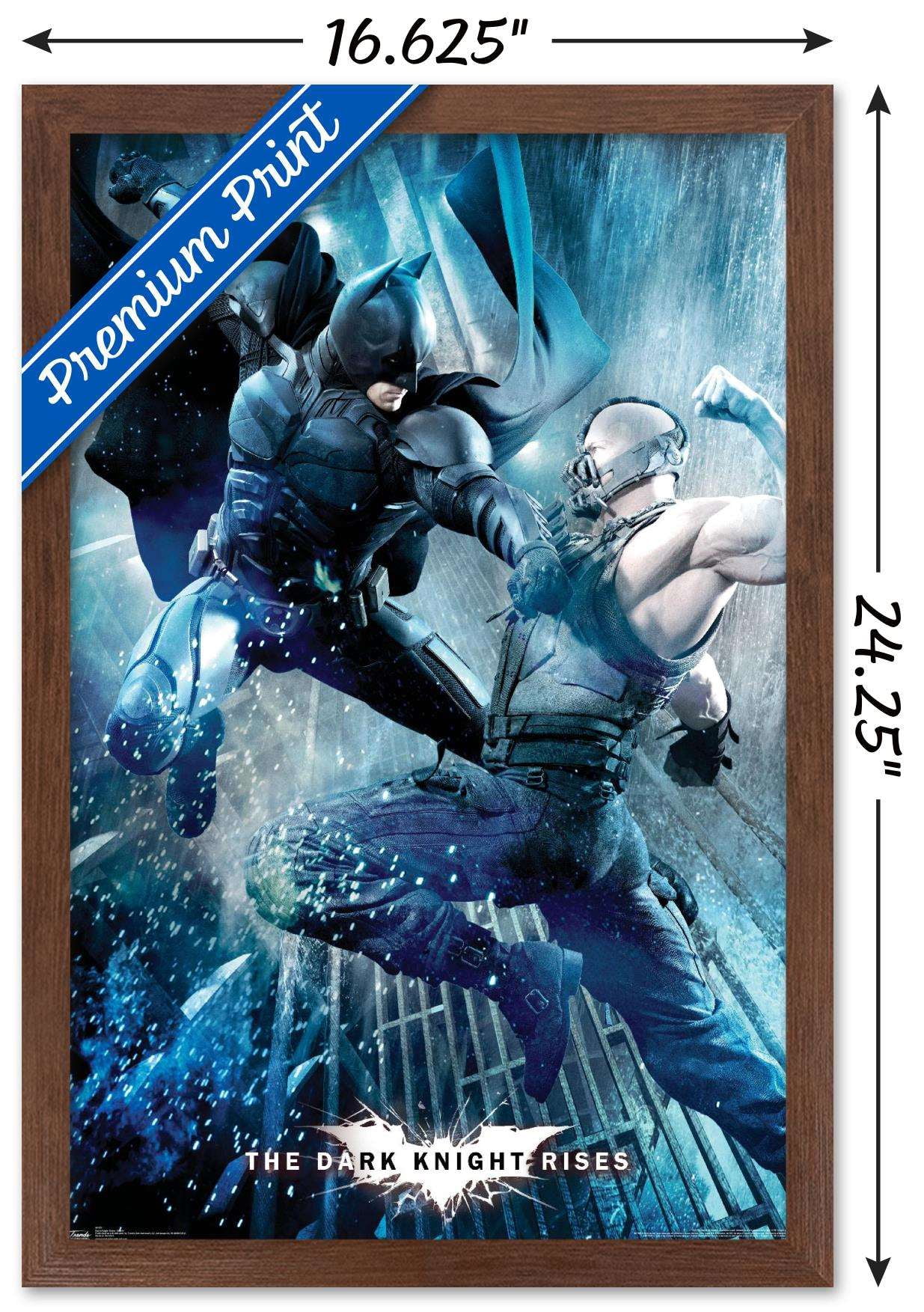 DC Comics Movie - The Dark Knight Rises - Battle Wall Poster, 14.725" x 22.375", Framed