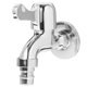 thumbnail image 1 of Grifo de aleación de zinc para lavabo, lavadora, inodoro, salida para manguera de jardín exterior (plata, mango largo), 1 of 6