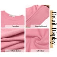 thumbnail image 5 of Fantaslook Fitted Long Sleeve Shirts for Women Stretch Casual Basic Tops Crewneck Ribbed Tees Shirts, 5 of 8
