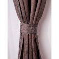 thumbnail image 4 of Kika Home Collections Handmade 48"x108" Modern Dark Brown Solid Decorative Grommet Curtains, 2 Count, 4 of 6