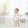 thumbnail image 4 of Sweet Jojo Designs Watercolor Floral Garden Sage Green Girl Satin Fitted Crib Sheet, 4 of 6