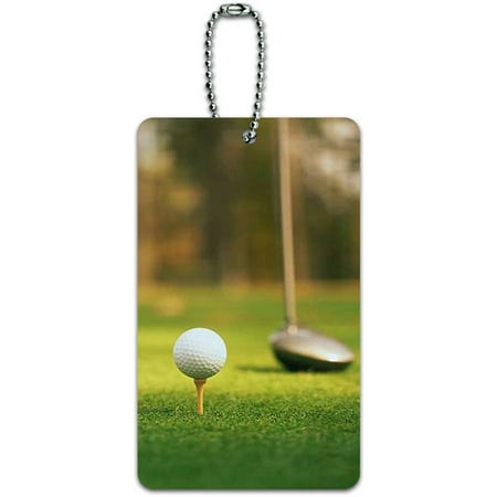 Club Tag - Golf Ball Club Golfing ID Tag Luggage Card for Suitcase or Carry-On