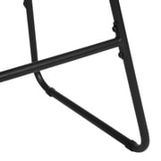 FurnitureR Modern Metal and Wood Bar Stool (set of 2),Oak - image 8 de 8