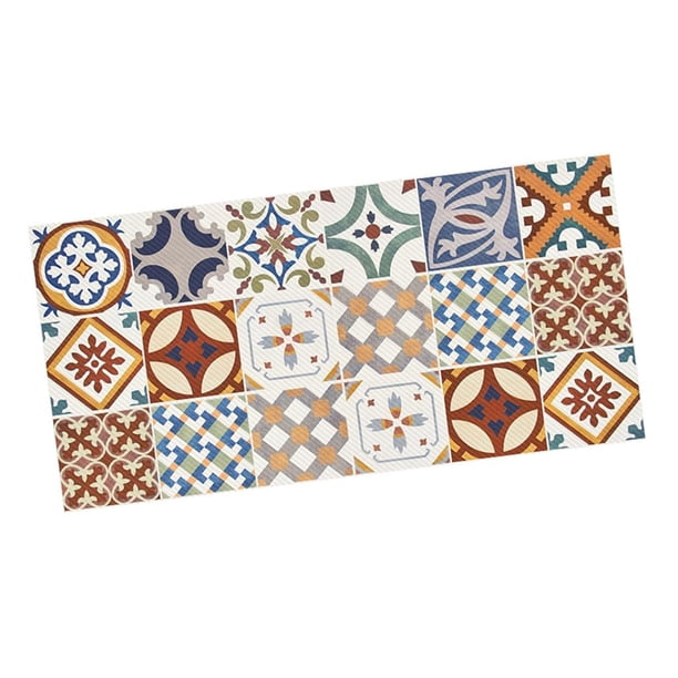 De Pared De Mosaico Etiqueta Adhesiva De Calcomanía De Piso Adorno Para Cocina J