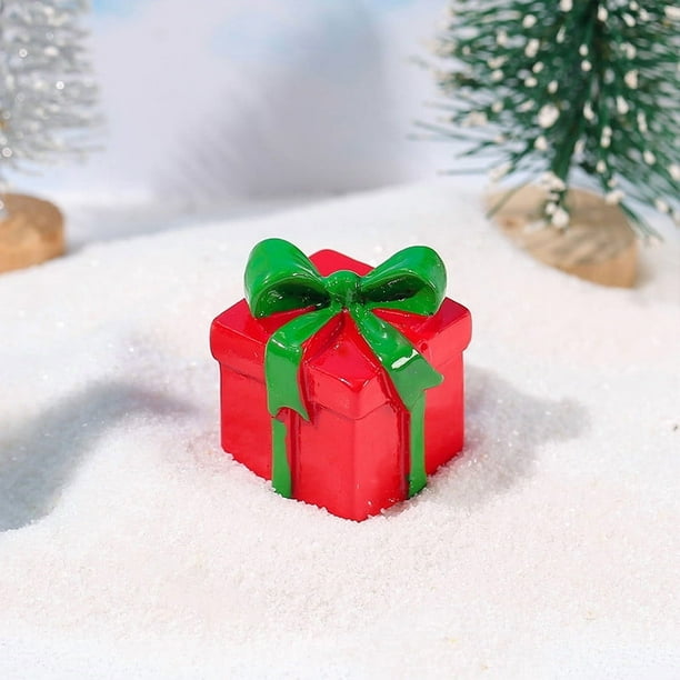 Accesorios para Cajas de Regalo Navideñas | Kit de Adornos Navideños Diy | Incluye Pegamento En Crema | Piezas de Decoración Navideña para Manualidades | Suministros de Decoración Navideña para Proye