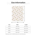 thumbnail image 3 of Throw Blanket for Couch Sofa and Bed, Gold Snowflake Stripes Super Soft Plush Throw Blanket, Fuzzy Cuteness Comfy Warm Washable Flannel Blanket & Throws for All Season 40"x30", 3 of 7