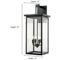 thumbnail image 2 of Millennium Lighting 27" 4-light Metal Outdoor Wall Bracket in Powder Coat Bronze, 2 of 7