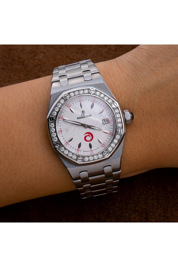 Pre-Owned Audemars Piguet Royal Oak 67611ST 33MM White Dial With Stainless Steel Bracelet