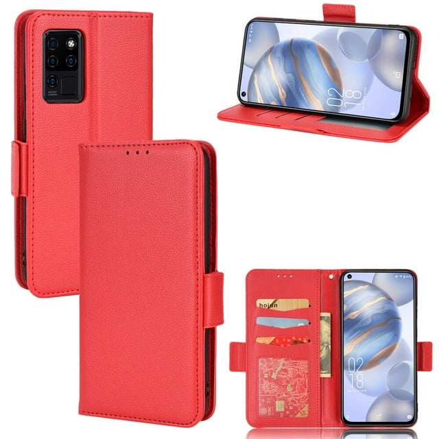 Oukitel C21 Case , PU Leather Flip Cover Card Slots Magnetic Closure Wallet Case for Oukitel C21