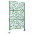 thumbnail image 1 of Outsunny Metal Privacy Screen W/ Expansion Screws Outdoor Divider, Leaf, 1 of 10