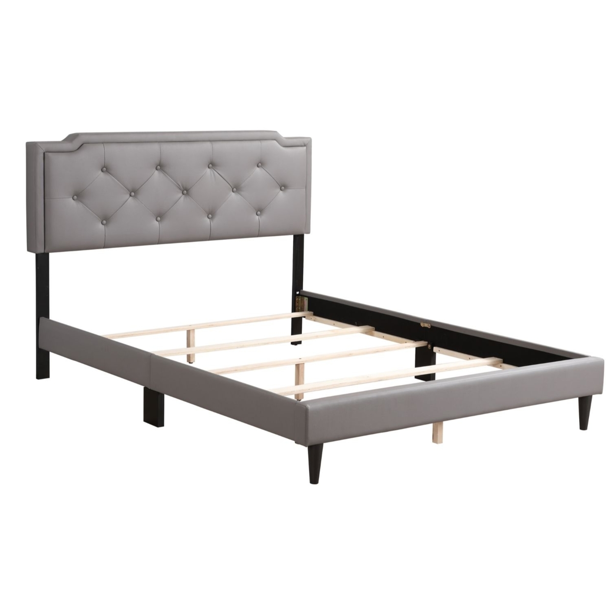 Home Furnitue Deb Light Grey Full Adjustable Panel Bed - image 3 of 5