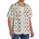 thumbnail image 2 of Fotbe Colorful Bus Camisa Estampada de Manga Corta para Hombre, Casual de Verano, Estilo Playero, Sin Arrugas-3X-Large, 2 of 5