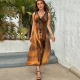 thumbnail image 3 of Lion Desert Dress Fashion Boho Beach Long Dresses Female Party Printed Maxi Dress, 3 of 9