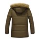 thumbnail image 5 of Hombres Sólido Casual Mediados de longitud Engrosamiento Cremallera Bolsillo Chaqueta Abrigos Pompotops oipoqjl20154, 5 of 9