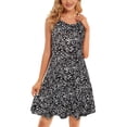 thumbnail image 4 of TJAZFJPA Robes en Lin pour Femmes Été Femmes Plage T-Shirt Floral Imprimé Robe d'Été Sans Manches Poches Décontracté Robe Débardeur Ample Robes Femmes Hiver Robes Formelles Femmes, 4 of 7