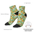 thumbnail image 6 of Fuzoiu Tangerine Print Adult Socks, Crew Moisture-wicking Socks, Unisex Cushion Crew Socks,Casual Sports Ankle Socks, 6 of 7