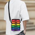 thumbnail image 3 of Chririnla Crossbody Bags for Hiking, 2 Layers Lightweight Crossbody Purse for Women Rainbow Pride Stripes Shoulder Purse, 3 of 7