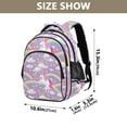 thumbnail image 3 of ALAZA Unicorns and Rainbows School Backpack Elementary Bag Bookbag Travel Rucksack, 3 of 6