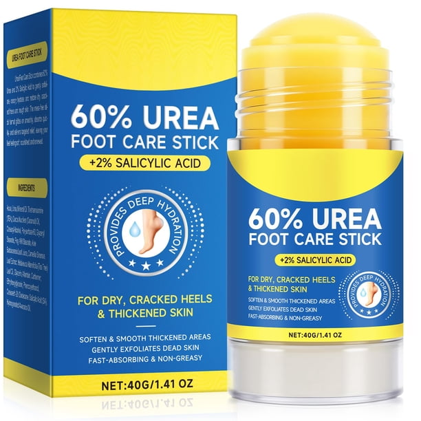 Barra para el cuidado de los pies QJCWXIAOX con 60% de urea y 2% de ácido salicílico, 40 g