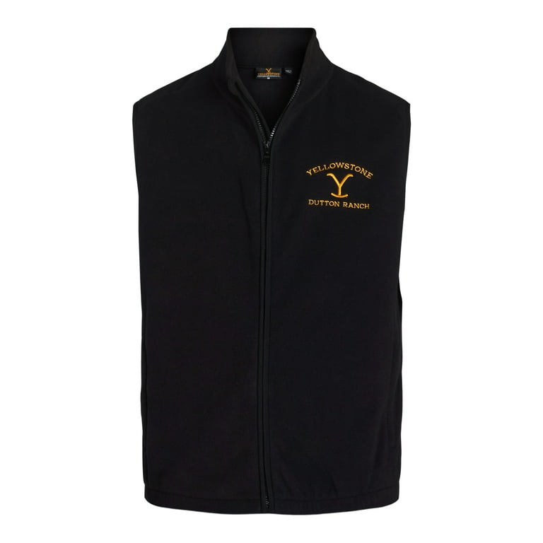 Yellowstone Men s Big Men s Dutton Ranch Polar Fleece Vest Sizes XS 3XL Walmart