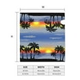 thumbnail image 6 of PHELIKA Blossom Floral Palm Trees at Sunset Magnetic Mailbox Covers Standard Size 25.5"H x 21"W, 6 of 8