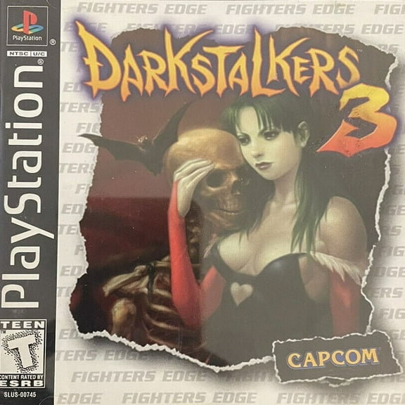 Restored Darkstalkers 3 (Sony PlayStation 1, 1998) Fighting Game (Refurbished)