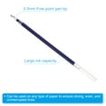 thumbnail image 4 of Uxcell 130mm Ballpoint Pen Refills 0.5mm Tip Black Gel Ink Pen Refill, Blue 50 Pcs, 4 of 5