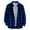 Dark Blue, variant on Mens Plaid Shirt Slim Fit Long Sleeve Shirt Button Turn Down Collar Casual Youth Style Shirt Blue L
