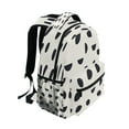 thumbnail image 2 of Black Geometric Pattern Stylish Large Backpack 15L Self-Standing Durable Twill for School, Office and Travel Use, 2 of 9
