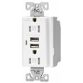 thumbnail image 1 of Eagle Electric Eagle Electric TR7745W TR7745W Réceptacle USB Blanc 15 Ampères, 1 of 1