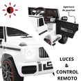 thumbnail image 2 of Camioneta Montable Eléctrica AMG Mercedes Benz G-63 para Niños 12V Bluetooth Apto a partir de 3 años Soporta Hasta 35 kg - Blanco, 2 of 7