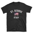 thumbnail image 1 of St. George Utah Patriot Men's Cotton T-Shirt, 1 of 1