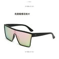 thumbnail image 2 of Sunglasses for Men Women Semi-Frame Wrap Around UV400 Protection TR90 Frame Driving Shades（Black frame pink lenses）, 2 of 2