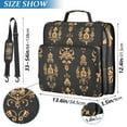 thumbnail image 3 of ALAZA Zipper Binder Boho Flower 3 Ring Trapper Keeper File Folder Organizer Bag, 3 of 8