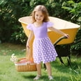 thumbnail image 2 of Girls Summer Sundress Cute Polka Dot Dress Short Sleeve Lightweight Comfortable Summer Dresses for Parties & Daily Wear ,Sie:160, 2 of 6