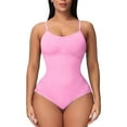 thumbnail image 2 of Women's Shapewear Bodysuit For Women Shapewear Seamless Sculpting Thong Body Shaper Tank Top,Pink Women's Shapers S, 2 of 9