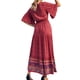 thumbnail image 4 of Txlixc - Vestido informal para mujer, diseño bohemio, manga corta, cuello en V, verano, playa, vacaciones, vestido elegante Txlixc  Casual, 4 of 5
