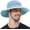 Blue, variant on 1 Pc Unisex Wide Brim Boonie Hat - UPF 50+ UV Protective & Cooling for Hiking and Beach (Navy Blue)