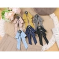 thumbnail image 5 of DARING DIVA Women's Elegant Ribbon Rhinestone Bow Ties Gray, 5 of 5