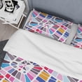 thumbnail image 4 of Designart 'Abstract Retro Geometric Pattern I' Mid-Century Modern Duvet Cover Set, 4 of 4