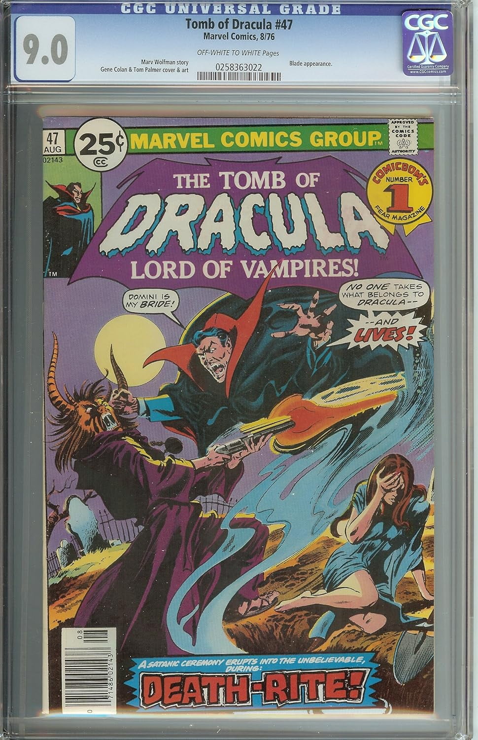 Tomb of Dracula #47 CGC 9.0