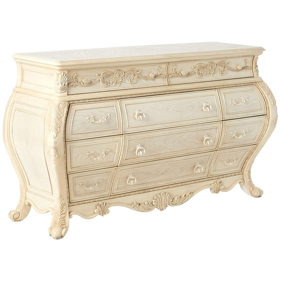 Bowery Hill 11 Drawers Dresser in Antique White