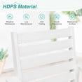 thumbnail image 5 of DYCANPO 18'' HDPS Outdoor Dining Chair Set of 4, Patio Chair with Armrest for Backyard, White, 5 of 6