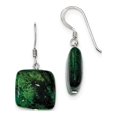 thumbnail image 1 of Boucles d'Oreilles en Argent Sterling 925 Chrysocolla (15x26 mm), 1 of 2